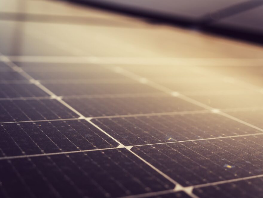 Solar panels — illustrative stock photograph