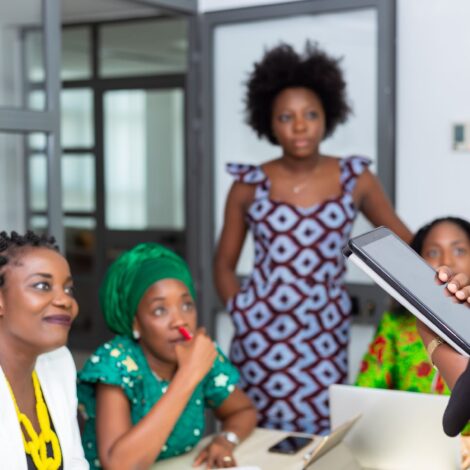 Office Team Having a Meeting — illustrative stock photograph